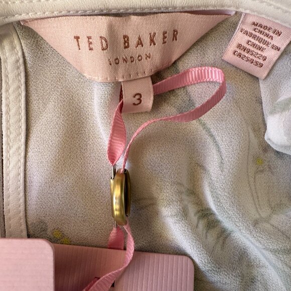 NWT Ted Baker Aleksa Fortune Embroidered Dress Size 3 (Large) - Picture 6 of 9